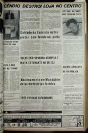 Página do jornal Correio do Ceará de janeiro de 1972