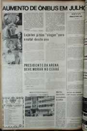 Página do jornal Correio do Ceará de janeiro de 1972