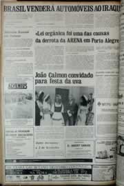 Página do jornal Correio do Ceará de janeiro de 1972