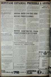 Página do jornal Correio do Ceará de janeiro de 1972