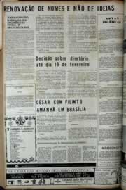Página do jornal Correio do Ceará de janeiro de 1972