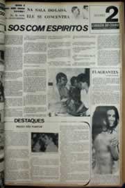 Página do jornal Correio do Ceará de janeiro de 1972