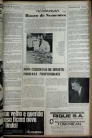 Página do jornal Correio do Ceará de janeiro de 1972