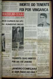 Página do jornal Correio do Ceará de fevereiro de 1972