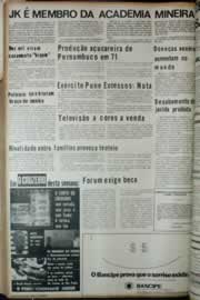 Página do jornal Correio do Ceará de fevereiro de 1972