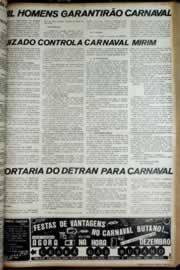 Página do jornal Correio do Ceará de fevereiro de 1972
