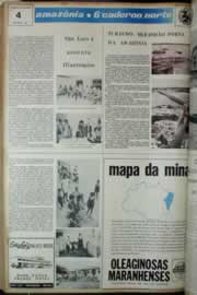 Página do jornal Correio do Ceará de fevereiro de 1972