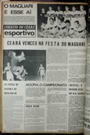 Página do jornal Correio do Ceará de fevereiro de 1972