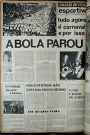 Página do jornal Correio do Ceará de fevereiro de 1972
