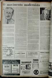 Página do jornal Correio do Ceará de fevereiro de 1972