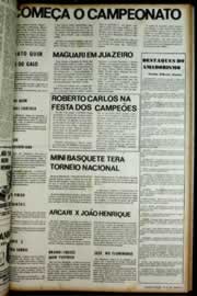 Página do jornal Correio do Ceará de fevereiro de 1972