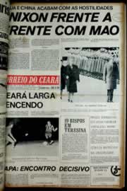 Página do jornal Correio do Ceará de fevereiro de 1972