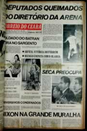 Página do jornal Correio do Ceará de fevereiro de 1972