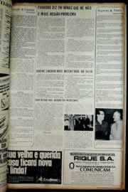 Página do jornal Correio do Ceará de fevereiro de 1972