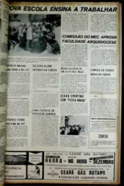 Página do jornal Correio do Ceará de fevereiro de 1972