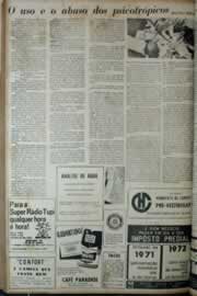 Página do jornal Correio do Ceará de fevereiro de 1972