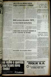 Página do jornal Correio do Ceará de fevereiro de 1972