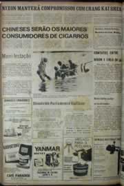Página do jornal Correio do Ceará de fevereiro de 1972