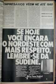 Página do jornal Correio do Ceará de março de 1972