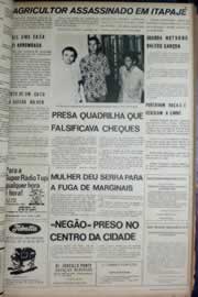 Página do jornal Correio do Ceará de março de 1972