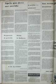 Página do jornal Correio do Ceará de março de 1972