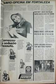 Página do jornal Correio do Ceará de março de 1972