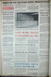 Página do jornal Correio do Ceará de março de 1972