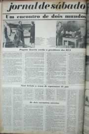 Página do jornal Correio do Ceará de março de 1972
