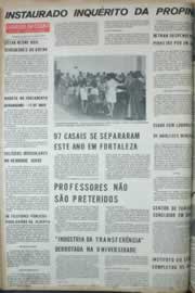 Página do jornal Correio do Ceará de março de 1972