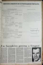 Página do jornal Correio do Ceará de março de 1972