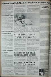 Página do jornal Correio do Ceará de março de 1972