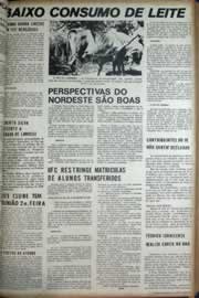 Página do jornal Correio do Ceará de março de 1972