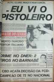 Página do jornal Correio do Ceará de março de 1972