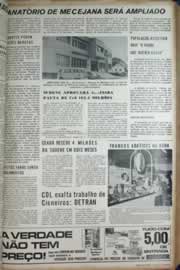 Página do jornal Correio do Ceará de março de 1972