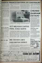 Página do jornal Correio do Ceará de março de 1972