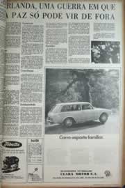 Página do jornal Correio do Ceará de março de 1972