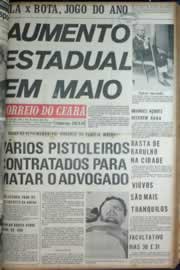 Página do jornal Correio do Ceará de março de 1972