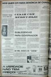 Página do jornal Correio do Ceará de março de 1972