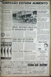 Página do jornal Correio do Ceará de março de 1972