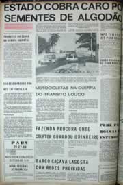 Página do jornal Correio do Ceará de março de 1972