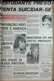Página do jornal Correio do Ceará de março de 1972