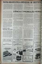 Página do jornal Correio do Ceará de março de 1972