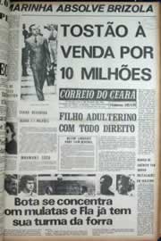 Página do jornal Correio do Ceará de março de 1972
