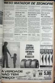 Página do jornal Correio do Ceará de março de 1972