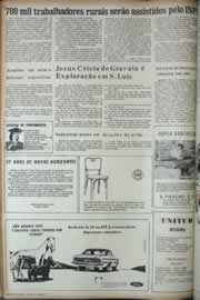 Página do jornal Correio do Ceará de março de 1972