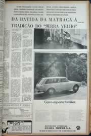 Página do jornal Correio do Ceará de março de 1972