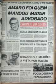 Página do jornal Correio do Ceará de março de 1972