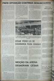 Página do jornal Correio do Ceará de março de 1972