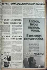 Página do jornal Correio do Ceará de março de 1972