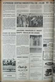 Página do jornal Correio do Ceará de março de 1972